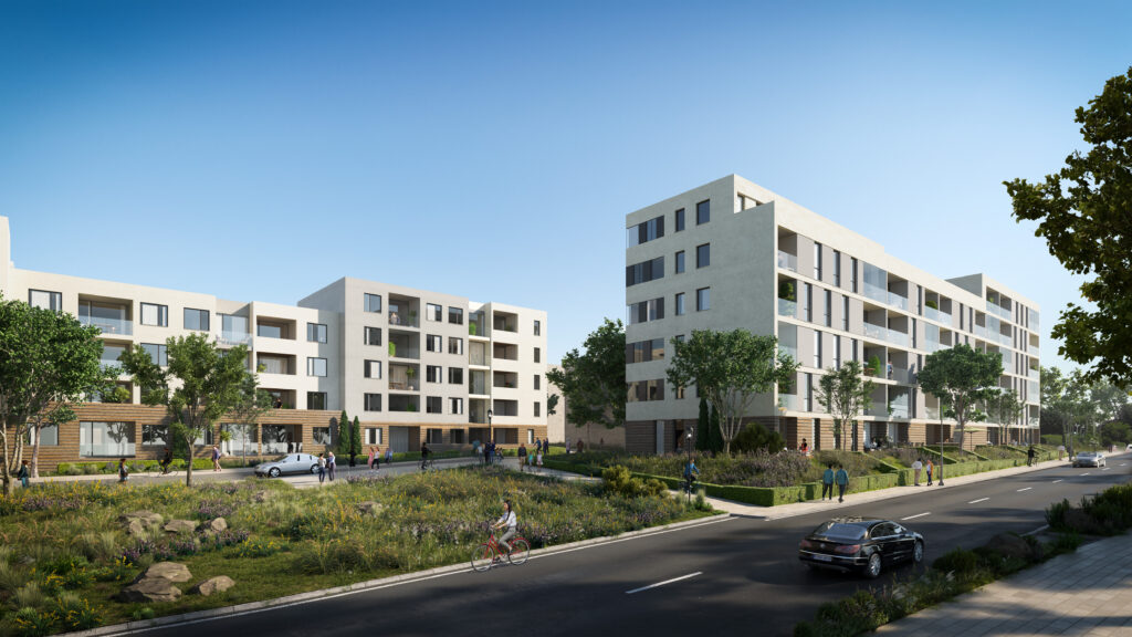 Visualisierung aus Sicht der Nordsteimker Straße