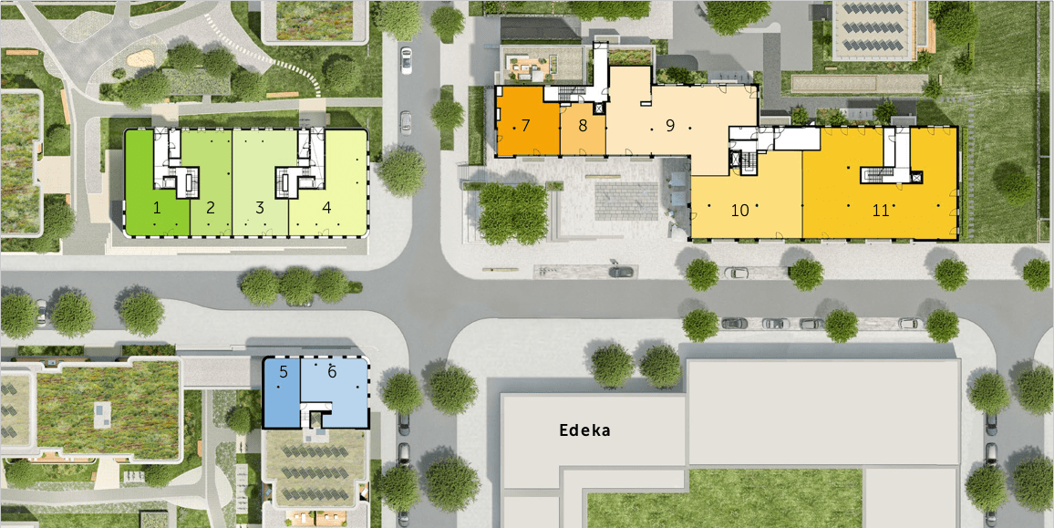Lageplan Quartiersplatz