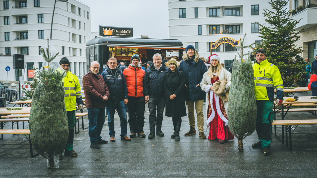 Pressefoto auf dem Weihnachtsmarkt in den Steimker Gärten