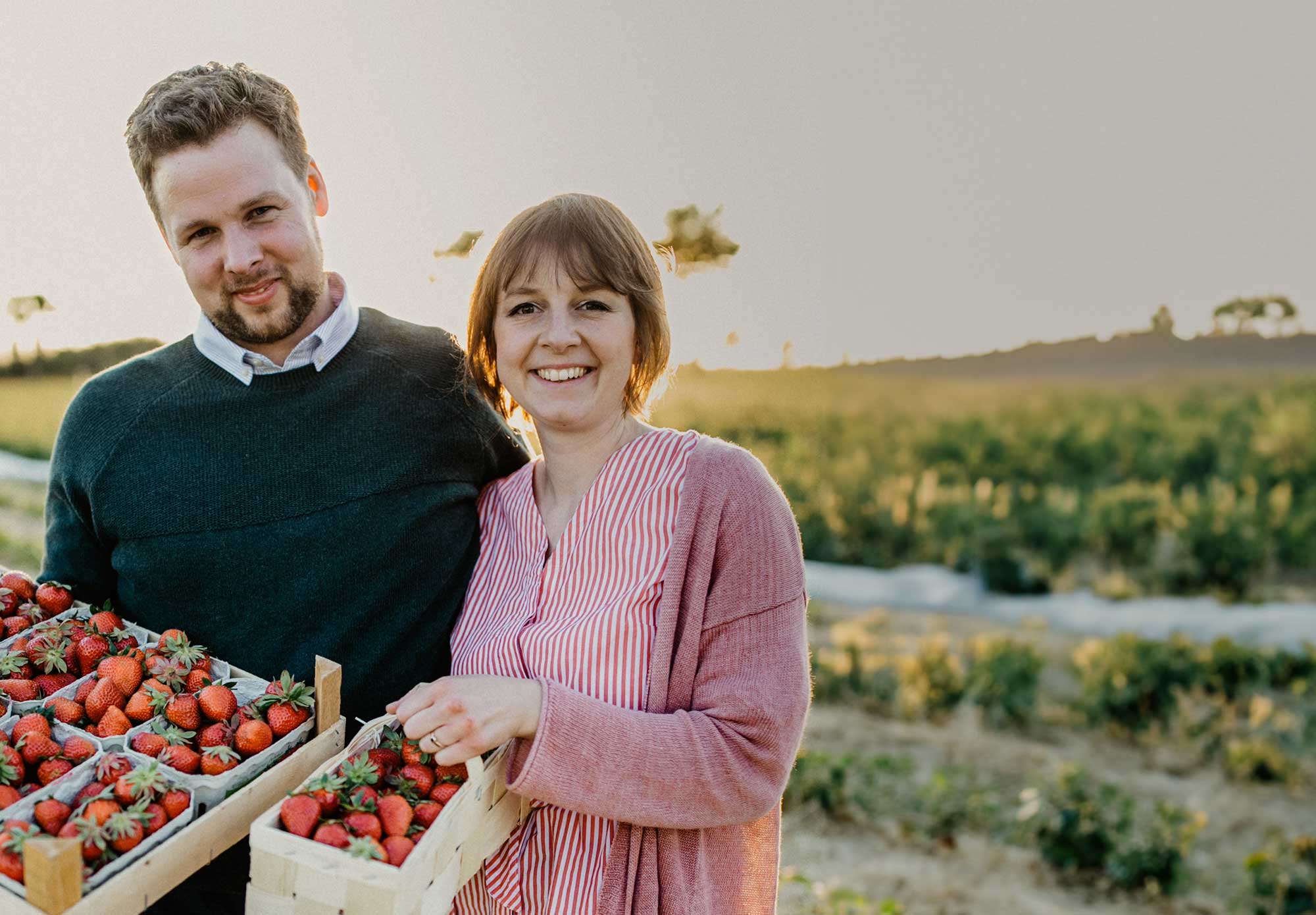 Ehepaar Olaf und Mareike Puls von Papes Gemüsegarten