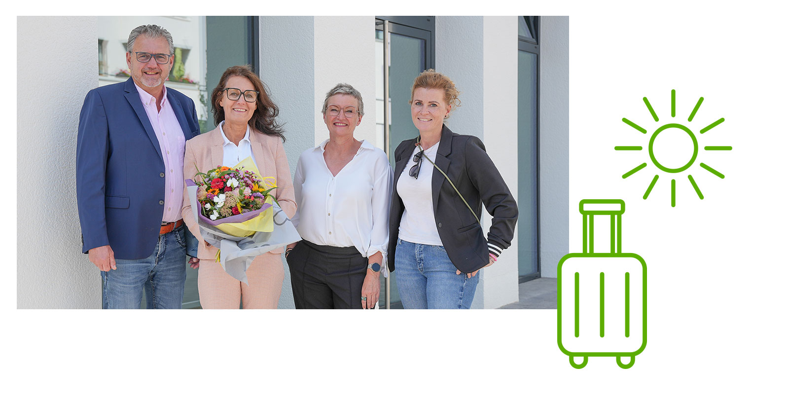 Jens Ludwigkeit und Sabine Brinkmann von briOtours, Heike Wagner und Henriette Borrmann von VWI